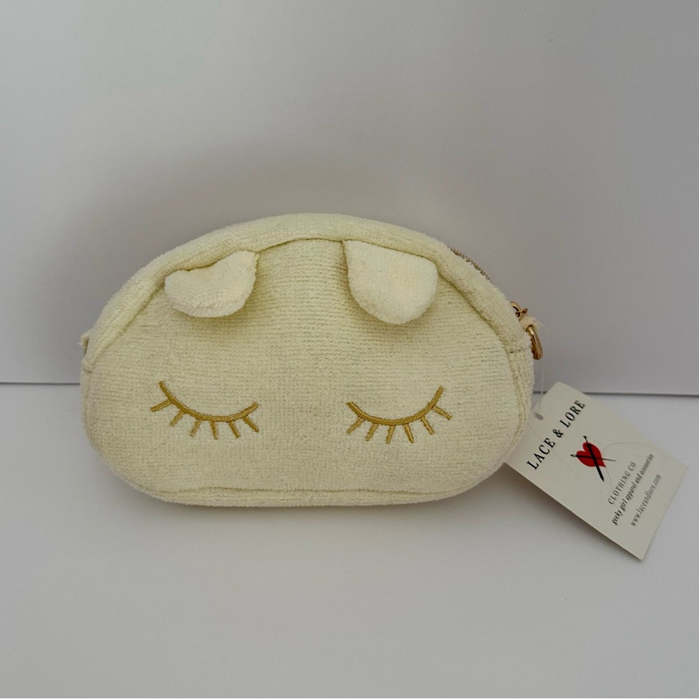 Cream Cosmetic Bag